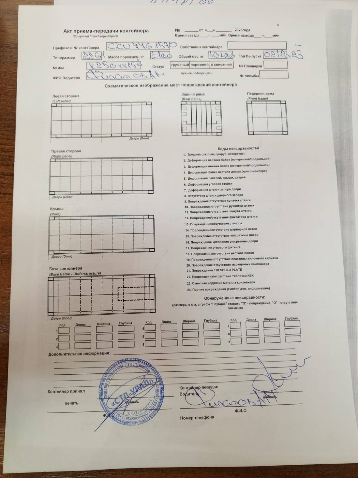 Морской контейнер CICU7761570